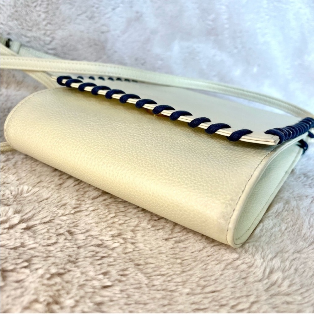 Rare Vintage YSL Cassandra Cream Braided Shoulder Bag - Picture 11 of 17